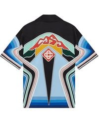CASABLANCA - Camicia Graphic Mountain Con Stampa-Uomo - Lyst