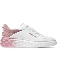 Jimmy Choo - Diamond Maxi/F Ii Leather Sneaker - Lyst