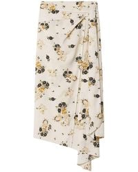 Isabel Marant - Faniry Asymmetric Midi Skirt - Lyst