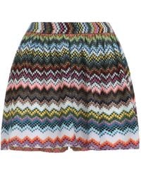Missoni - High-Waisted Shorts With Chevron Pattern - Lyst