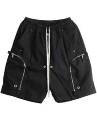 Rick Owens - Drkshdw Bauhaus Shorts With Drawstring And Multiple Pockets - Lyst