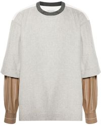 Dries Van Noten - Paneled Design T-Shirt - Lyst