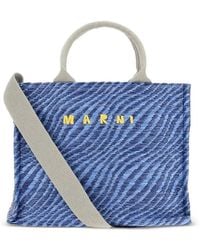 Marni - Small Tote Bag With Print - Lyst