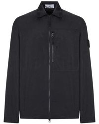 Stone Island - Compass-Motif Zip Jacket - Lyst
