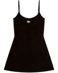 DIESEL - Organic Cotton Mini Dress - Lyst