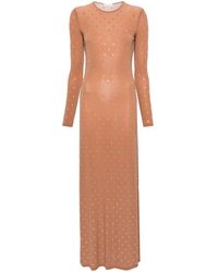 Rabanne - Long Dress With Decoration - Lyst
