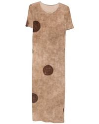 Uma Wang - Short Sleeved Midi Dress With Polka Dot Print - Lyst