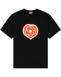 KENZO - Loose-Fitting Cotton T-Shirt Boke Heart" - Lyst