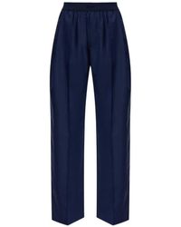 KENZO - Wool Wide-Leg Trousers - Lyst