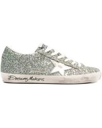 Golden Goose - Super-Star Leather Sneakers - Lyst