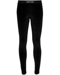 Tom Ford - Form-Fitting Velour Leggings - Lyst