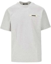 Jacquemus - T-Shirt With Grosgrain Logo Appliqué - Lyst