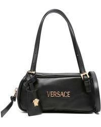 Versace - Mini Bag With Logo Plaque - Lyst
