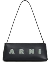 Marni - Borsa A Spalla Con Logo-Donna - Lyst