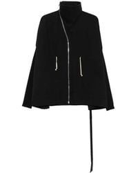 Rick Owens - Drkshdw Asymmetric Zip Funnel-Neck Sweatshirt - Lyst