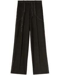 Off-White c/o Virgil Abloh - Off- Tailored Trousers With Contrast Stitching - Lyst