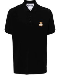 Moschino - Polo Shirt With Teddy Embroidery - Lyst