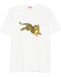 KENZO - Gots Cotton T-Shirt - Lyst