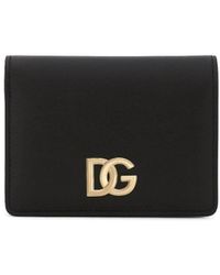 Dolce & Gabbana - Dg Logo Leather Card Case - Lyst