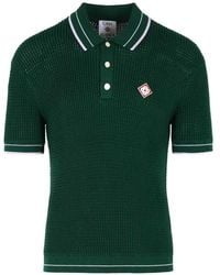 CASABLANCA - Mock Mini Crochet Polo - Lyst