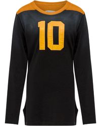 Maison Margiela - T-Shirt A Maniche Lunghe Con Inserti-Uomo - Lyst