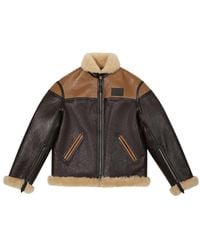 KENZO - Flying Boke' Shearling Blouson - Lyst