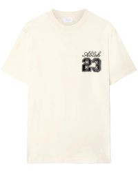 Off-White c/o Virgil Abloh - Off- T-Shirt 23 Skate Con Ricamo - Lyst