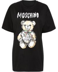 Moschino - Teddy Bear-print Cotton T-shirt - Lyst