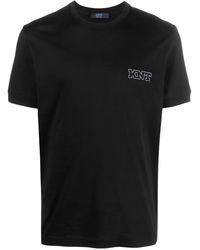 Kiton - T-Shirt With Embroidery - Lyst