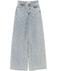 Self-Portrait - Jeans Con Decorazione - Lyst
