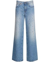 GIUSEPPE DI MORABITO - Decorated High-Waisted Wide Trousers - Lyst