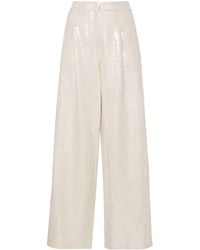 FEDERICA TOSI - Bamboo Sequin Pants - Lyst