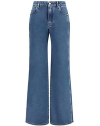 Balmain - Wide-Leg Jeans - Lyst