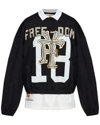 PDF - Cotton Graphic Sweatshirt - Lyst
