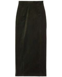 Jil Sander - High-Waisted Velvet Maxi Skirt - Lyst