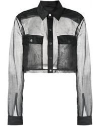 Rick Owens - Camicia Cropped - Lyst
