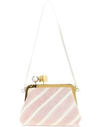 Jacquemus - Berlingot Striped Patchwork Clutch - Lyst