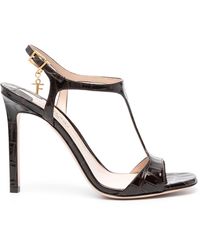 Tom Ford - Angelina Leather Sandals 105Mm - Lyst