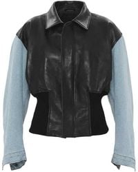 Haikure - Vivienne Leather Jacket With Inserts - Lyst
