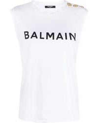 Balmain - Maglietta Con Stampa - Lyst
