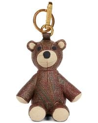 Etro - Portachiavi Con Ciondolo A Forma Di Orso - Lyst