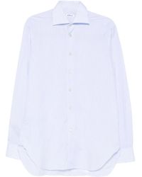 Kiton - Striped Cotton Shirt - Lyst