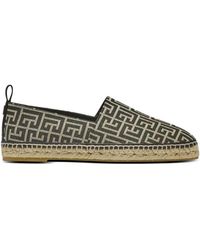 Balmain - Espadrilles With Monogram Jacquard - Lyst