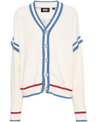 Gcds - Cotton Cardigan With Logo Patch - Lyst