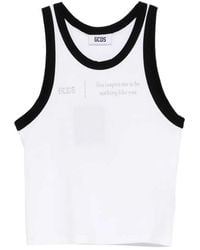 Gcds - Sleeveless Tank Top With Round Neck - Lyst