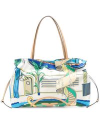 Tory Burch - Ella Graphic-Print Tote Bag - Lyst