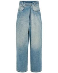 Maison Margiela - Faded Wrap-Style Jeans - Lyst