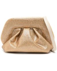 THEMOIRÈ - Gea Clutch Bag Decorated With Crystals - Lyst