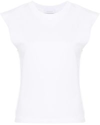 Rabanne - Cotton T-Shirt With Chain Detail - Lyst