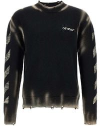 Off-White c/o Virgil Abloh - Diag Arr Corrosion Sweater - Lyst